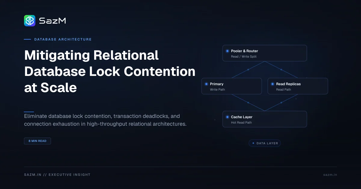 Mitigating Relational Database Lock Contention at Scale — Architectural Reference Specification