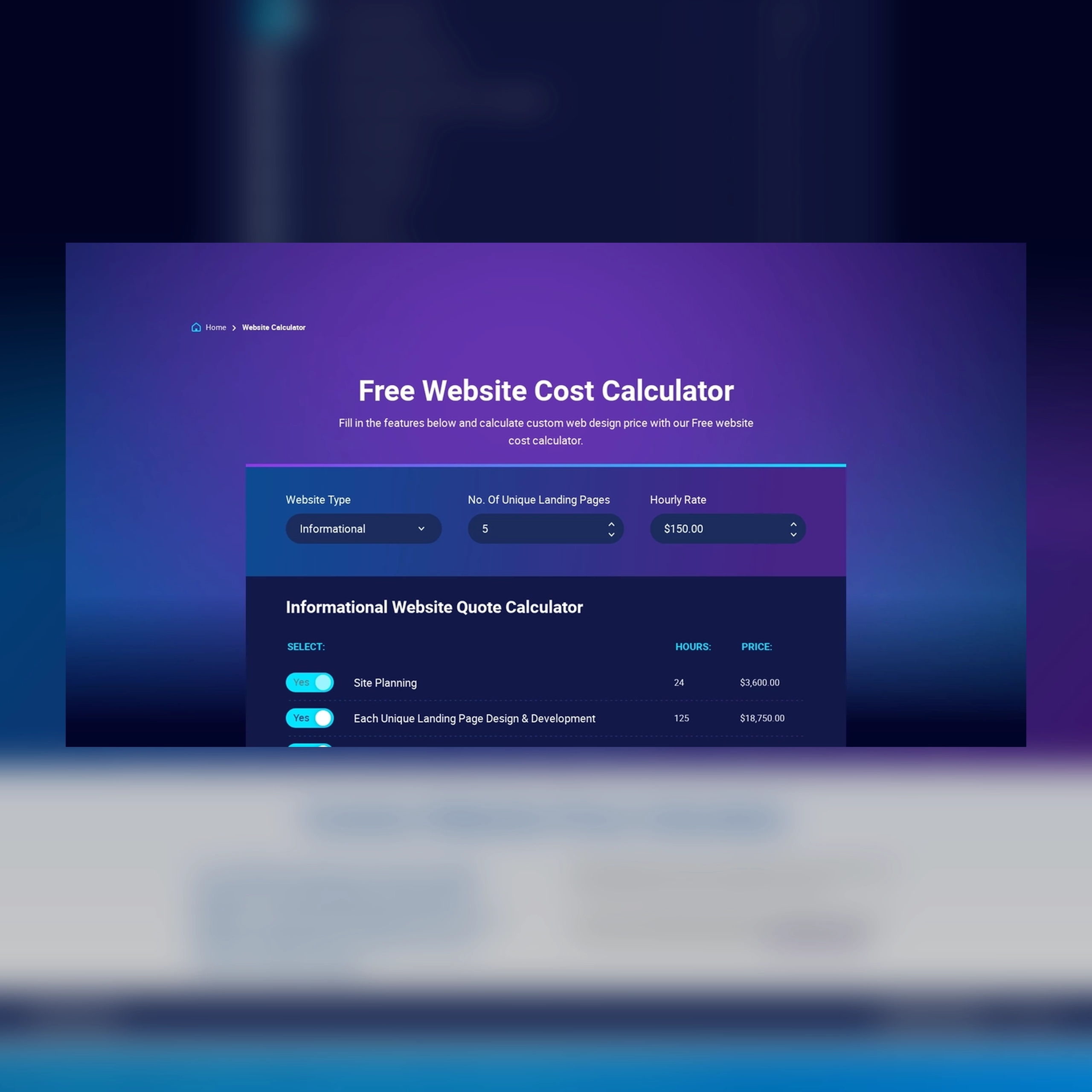 Digital Silk Cost Calculator