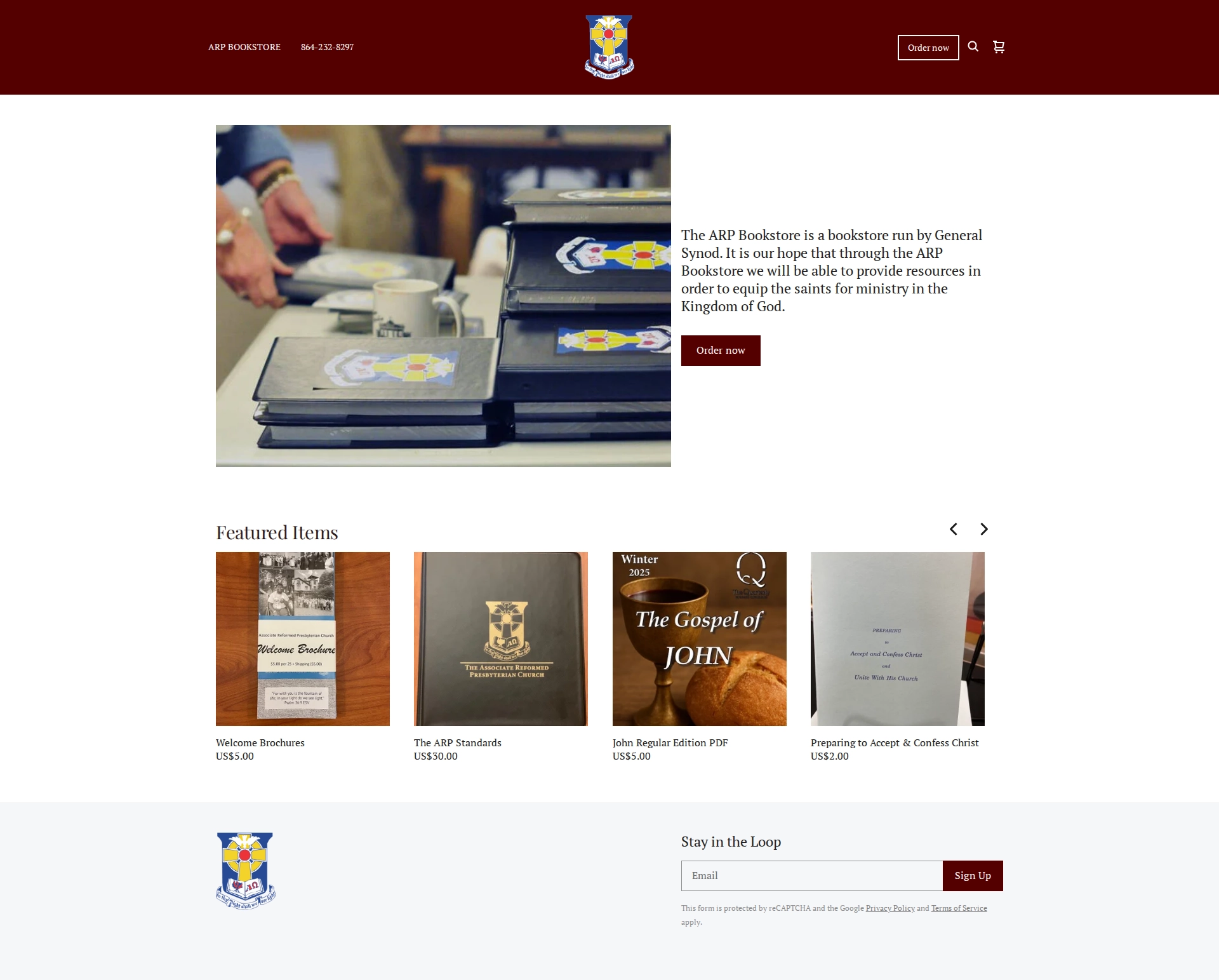 ARP Bookstore project screenshot