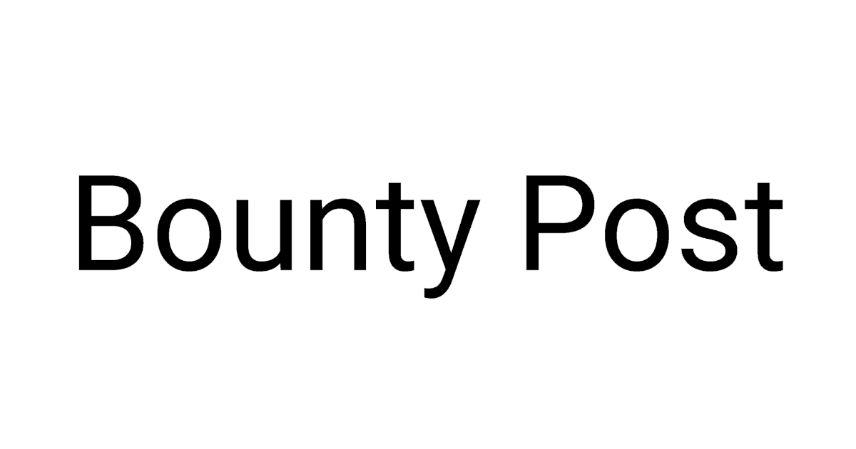 Bounty Post project card image