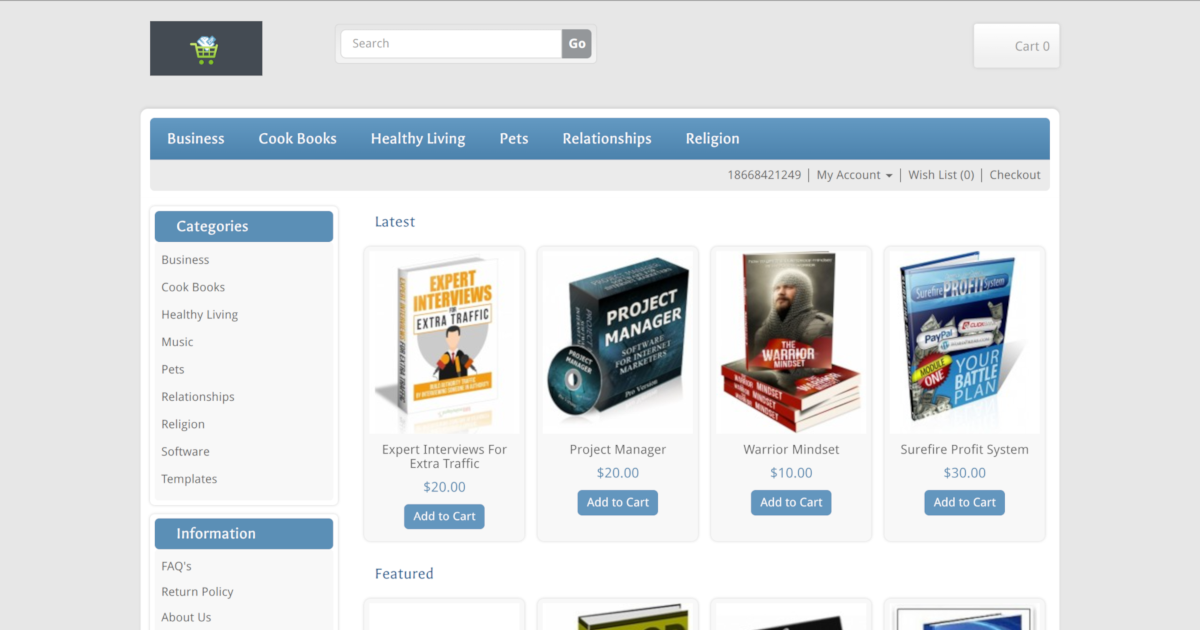 Ebooks and More project card image