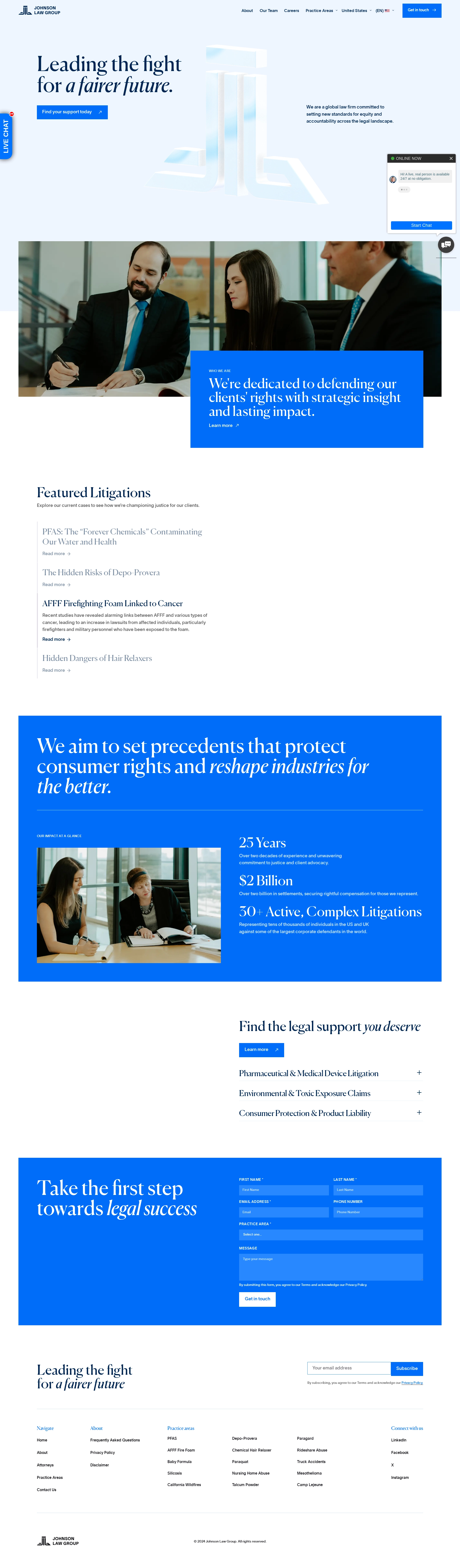Johnson Law Group project screenshot