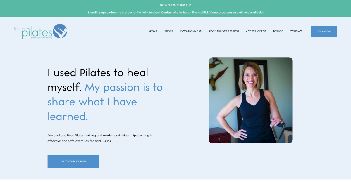 Lynn Milyo Pilates project card image