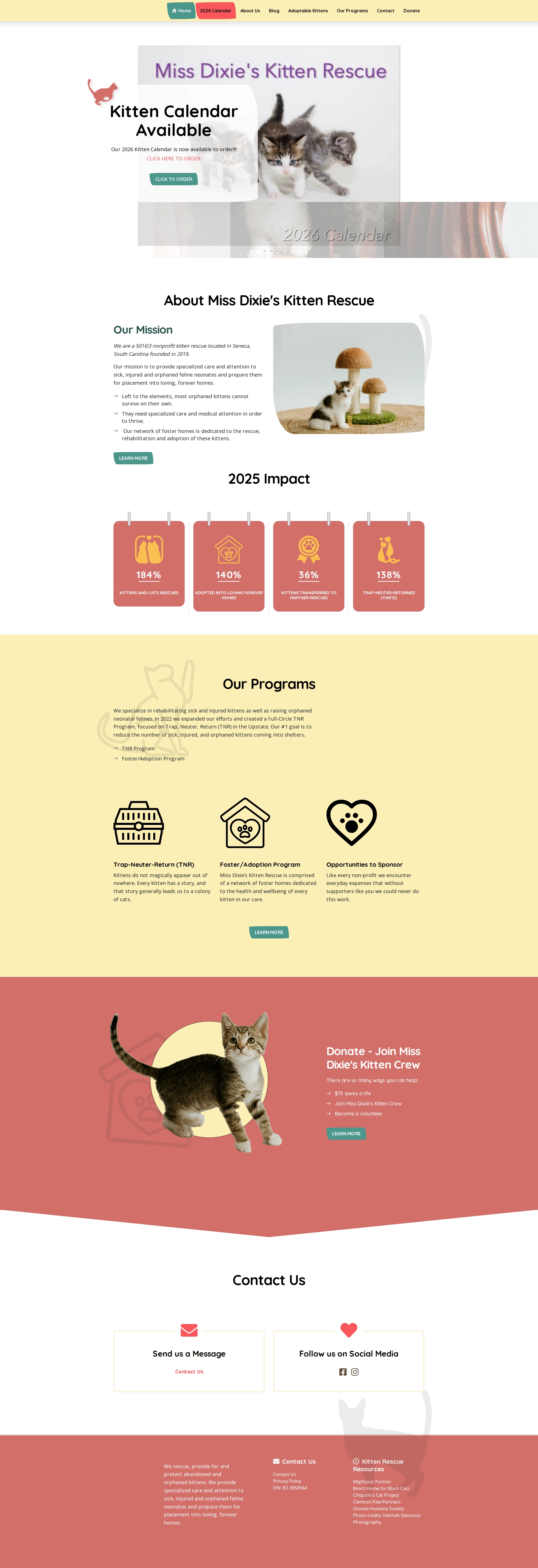 Miss Dixies Kitten Rescue project screenshot