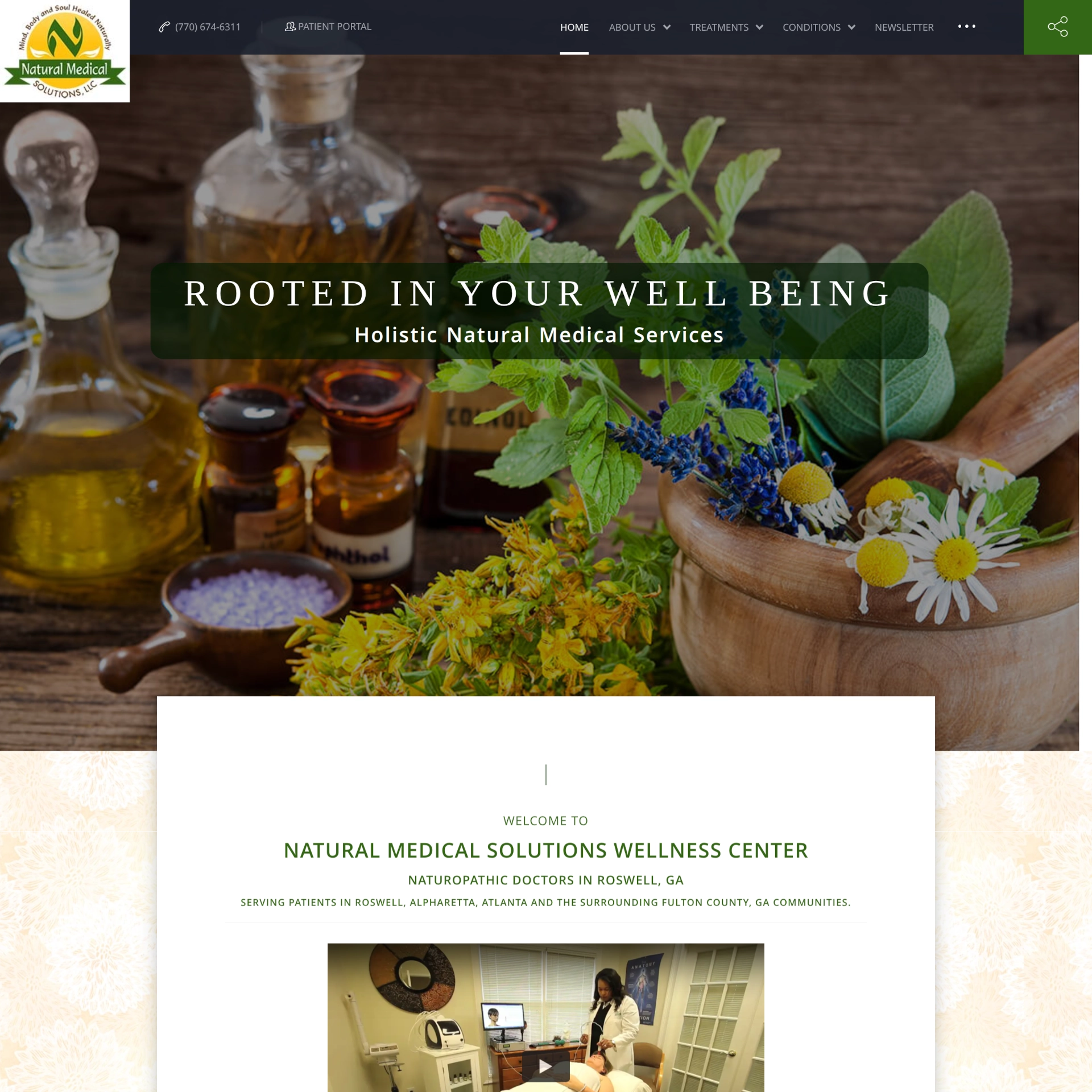 Natural Medical Solutions project screenshot