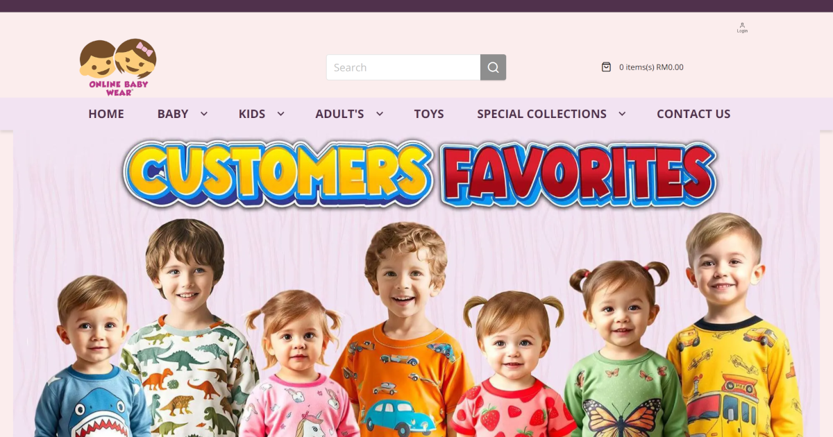 Online Baby Wear project card image