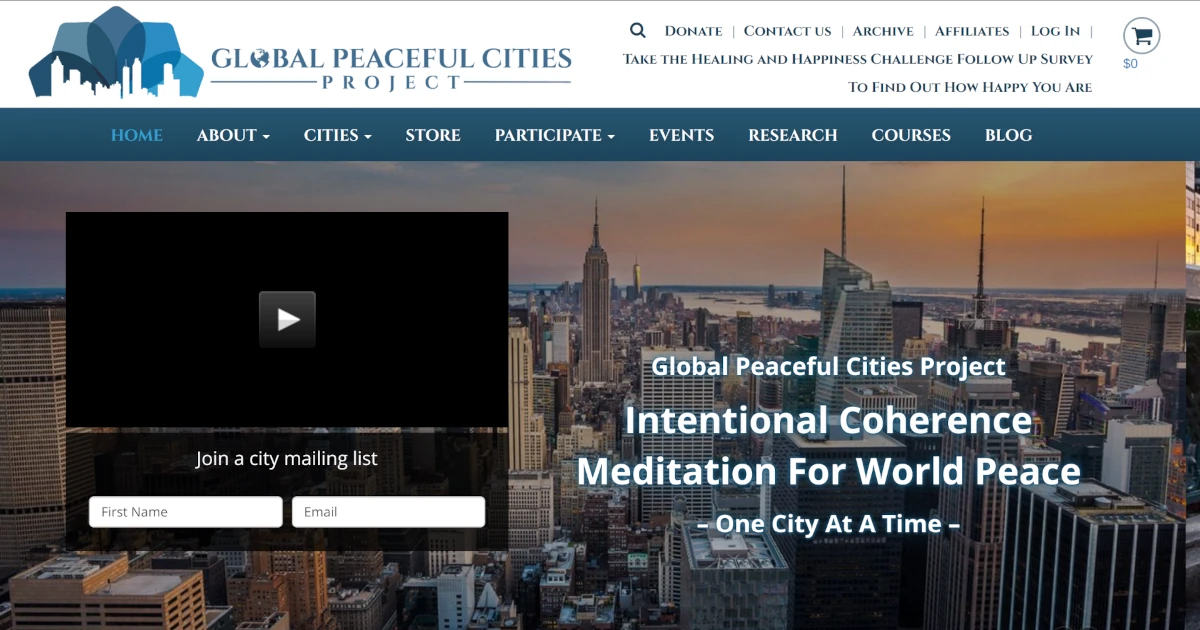 Peaceful Cities project card image