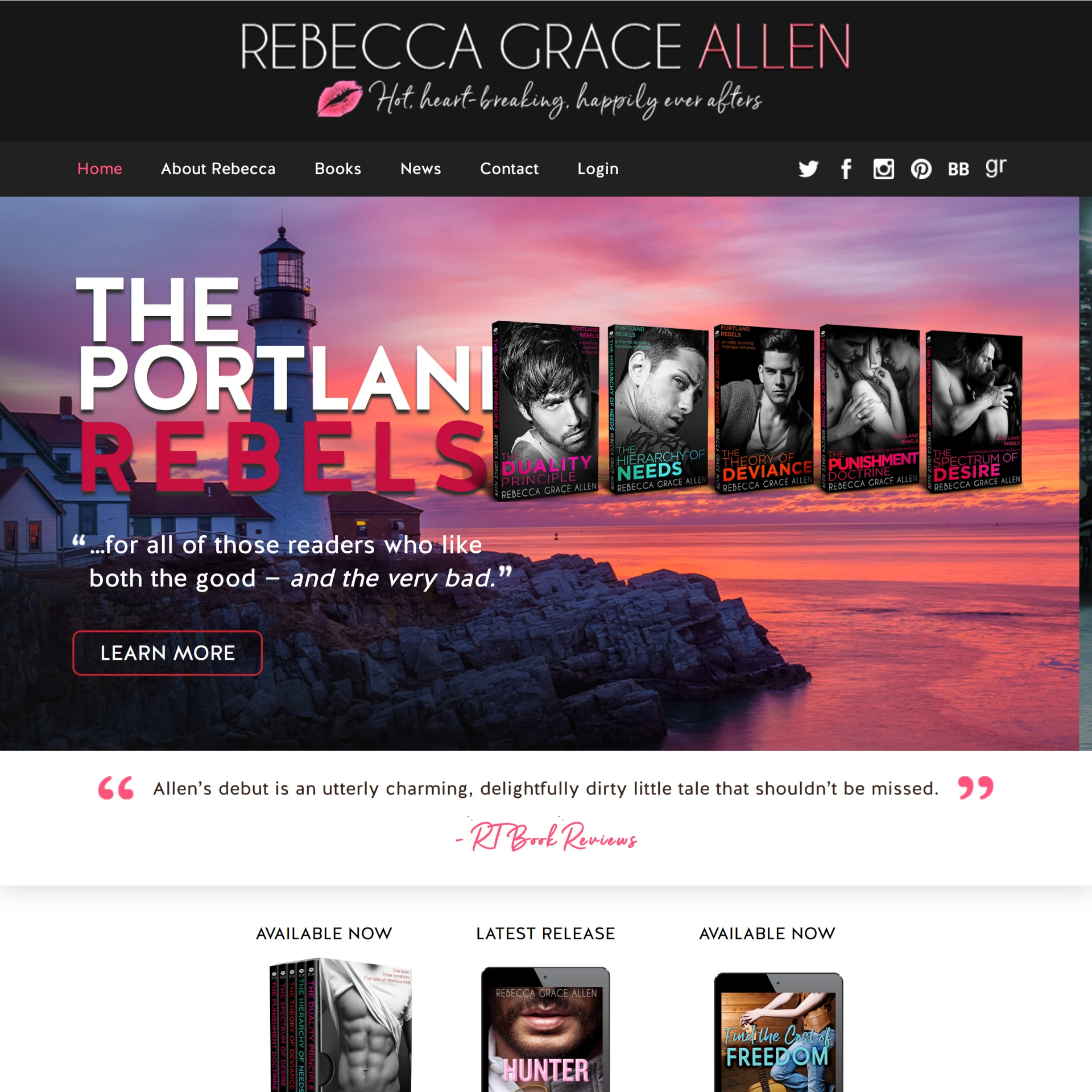 Rebecca Grace Allen project screenshot
