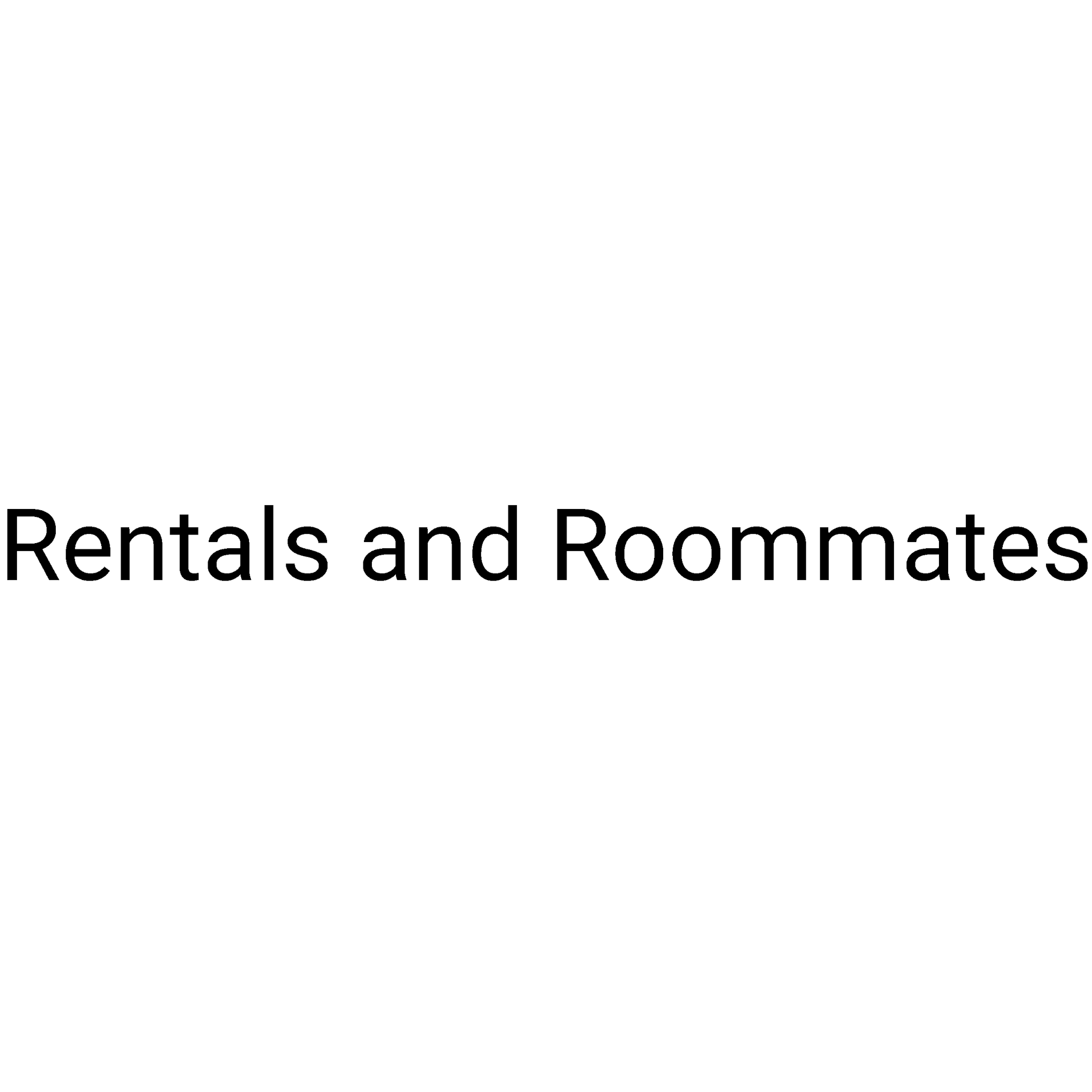 Rentals and Roommates