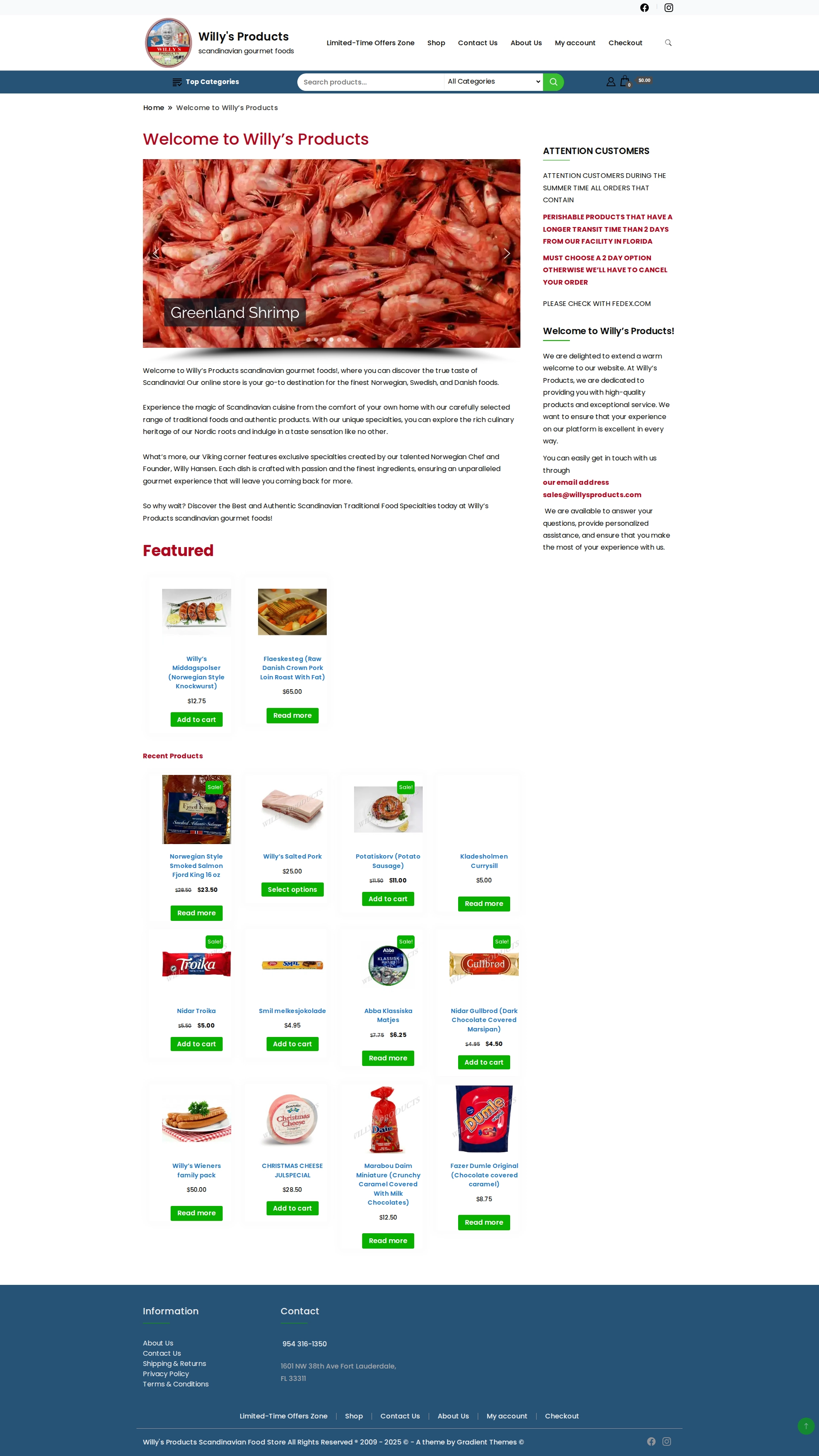 Willys Products project screenshot